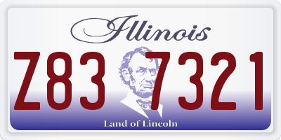 IL license plate Z837321
