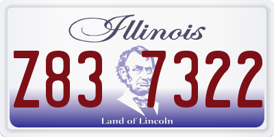 IL license plate Z837322