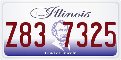 IL license plate Z837325