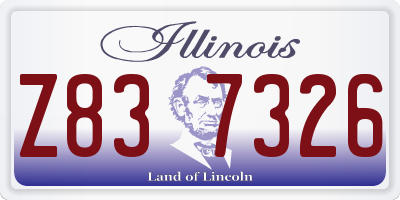 IL license plate Z837326