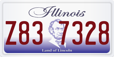 IL license plate Z837328
