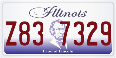 IL license plate Z837329