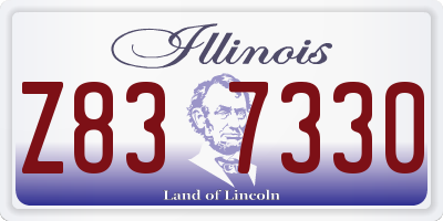 IL license plate Z837330