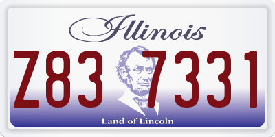 IL license plate Z837331