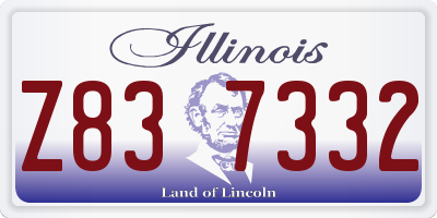 IL license plate Z837332
