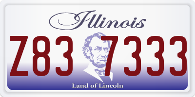 IL license plate Z837333