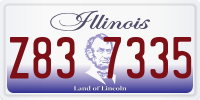 IL license plate Z837335