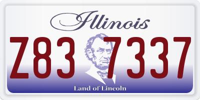 IL license plate Z837337
