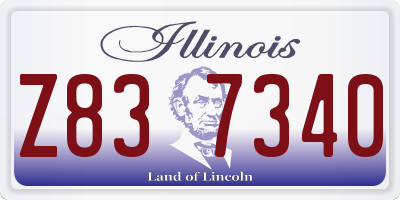 IL license plate Z837340