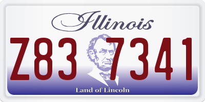 IL license plate Z837341