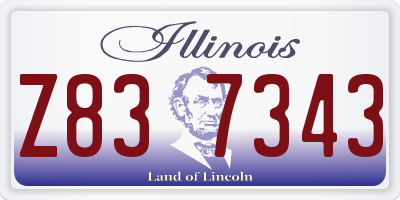 IL license plate Z837343