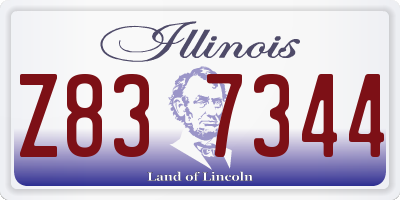 IL license plate Z837344