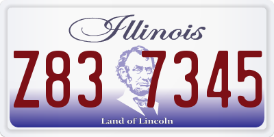IL license plate Z837345