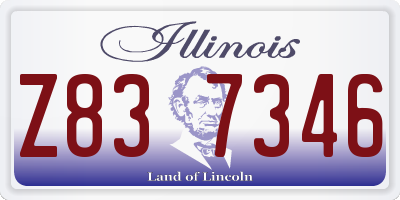 IL license plate Z837346