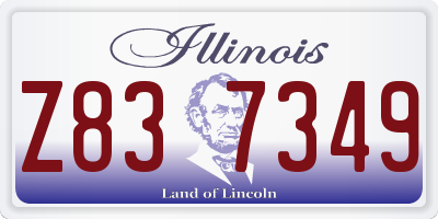IL license plate Z837349