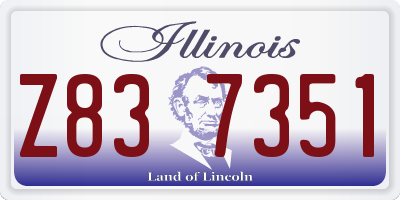 IL license plate Z837351