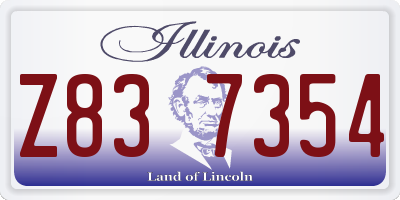 IL license plate Z837354