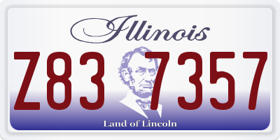IL license plate Z837357