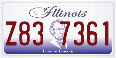 IL license plate Z837361