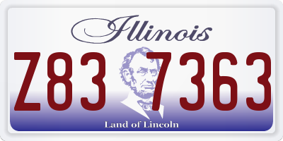 IL license plate Z837363