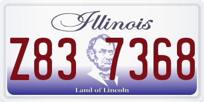 IL license plate Z837368