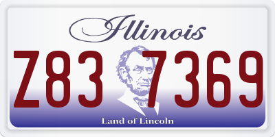 IL license plate Z837369