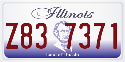 IL license plate Z837371