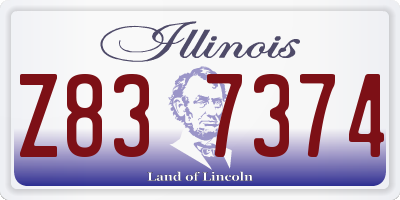 IL license plate Z837374