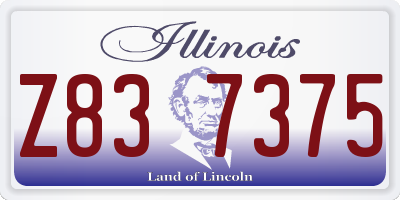 IL license plate Z837375