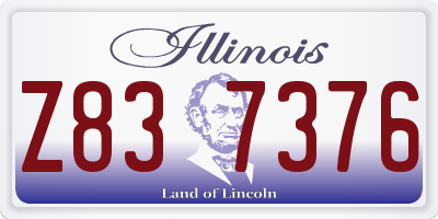 IL license plate Z837376