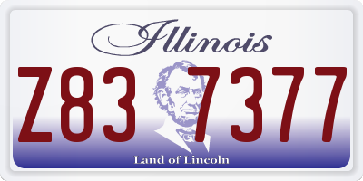 IL license plate Z837377