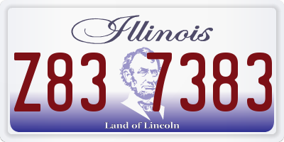 IL license plate Z837383