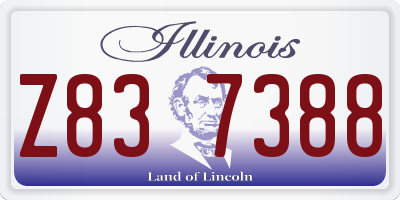 IL license plate Z837388