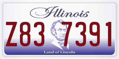 IL license plate Z837391