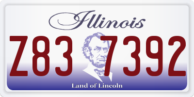 IL license plate Z837392