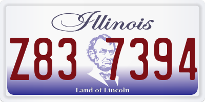 IL license plate Z837394
