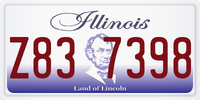 IL license plate Z837398