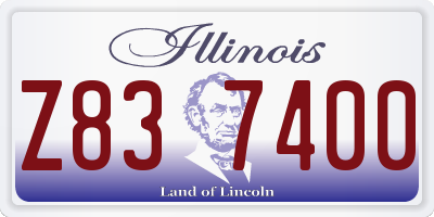 IL license plate Z837400