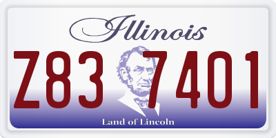 IL license plate Z837401