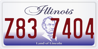 IL license plate Z837404