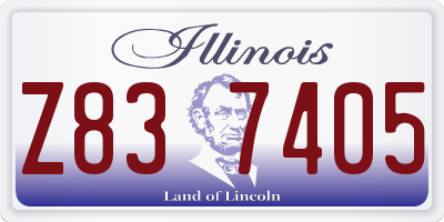 IL license plate Z837405