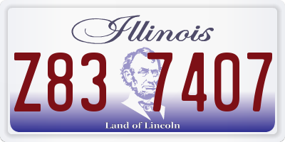 IL license plate Z837407