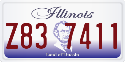 IL license plate Z837411