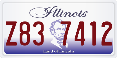IL license plate Z837412