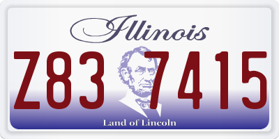 IL license plate Z837415