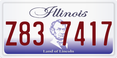 IL license plate Z837417