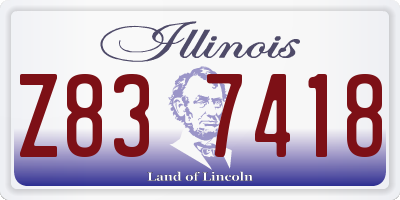 IL license plate Z837418
