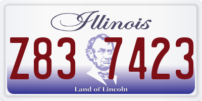 IL license plate Z837423