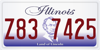 IL license plate Z837425