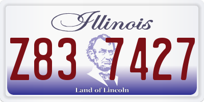 IL license plate Z837427